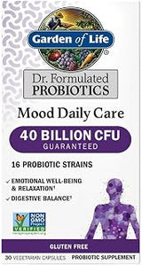 Garden of Life Mood Daily Care Probiotics, 30 Vegetarian Capsules
