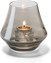 Hollowick 6955S Chime Votive Lamp, 3-1/2"H x 2-3/4" Dia, Smoke Lustre