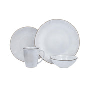 Nosse with Bordo Stoneware 16 Piece Dinnerware Set by Fortessa – Service for 4, Stoneware, Stone, Pack of 16, Model 16PPS.BORDO.ST
