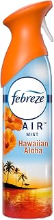 Febreze Air Mist Air Freshener Spray, Odor-Fighting Room Spray, Air Fresheners for Home and Bathroom and Kitchen, Aerosol Can, Hawaiian Aloha Scent, 8.8oz, 1 Count
