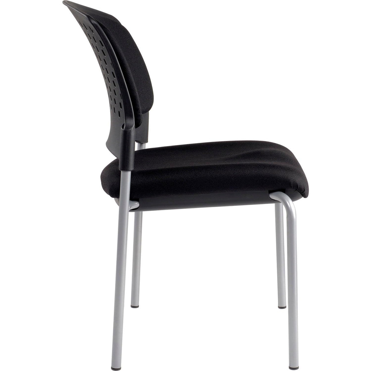 Stacking Chair by Global Industrial – 20.5 x 24 x 34.29 inches, Plastic, Grey, Model NEW240220BK