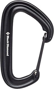 Black Diamond LiteWire Carabiner, Hot-Forged Wiregate, Rock Climbing
