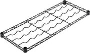 Nexel WS1436B Wine Bottle Shelf 36" L x 14" W Black Epoxy