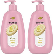 Dove X Crumbl Moisturizing Liquid Hand Wash Lemon Glaze | 2-pack, of 12 oz Hand Wash with Pump | Limited Edition (Lemon Glaze)