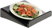 HUBERT Angled Display Riser Black ABS Plastic - 12" L x 12" W x 3" H