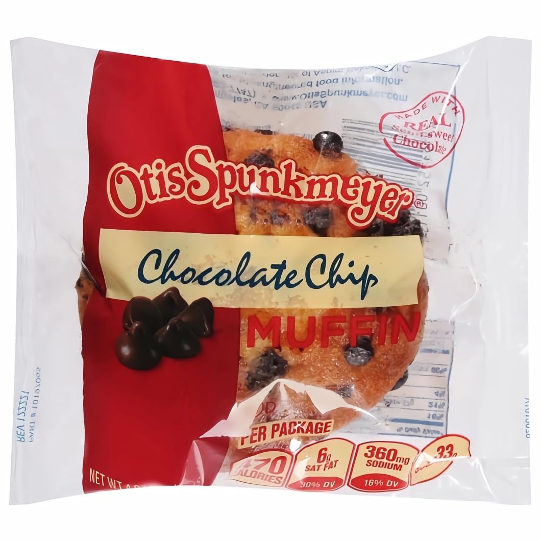 Chocolate Chip Muffins Individually Wrapped by Otis Spunkmeyer – 24 muffins