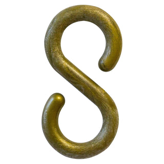S-Hook, Acetal Copolymer, 2", Gold, 10/Pk by Mr. Chain – 12"L x 9"W x 1"H, Acetal, Gold, Model 50307-10