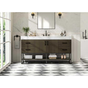 Caroline Bathroom Vanity Mocha Brown by Lighting Design – Wood, Mocha Brown