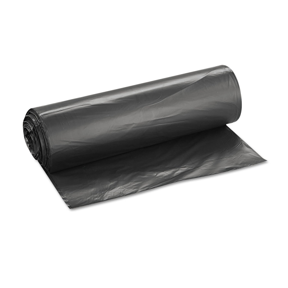 Group High-Density Interleaved Commercial Can Liners by Inteplast – 150 Count (Pack of 1), 45.0 gallons, High Density Polyethylene, Black, Model S404822K