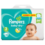 Pampers Baby Dry – size 3, Cotton, White, Model 81616969