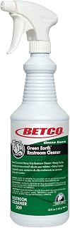 Betco Green Earth® Ready-to-Use Restroom Cleaner, Mint Scent, 32 Oz Bottle, Case Of 12