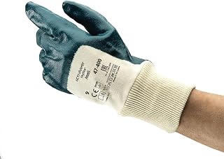 Ansell Hylite 47-400 Nitrile Glove, Cut Resistant, Coated on Interlock Knit Liner, X-Large (Pack of 12 Pairs)