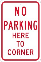 12X18".08 EGP REF Alum NO Park HERE to CRNR Sign