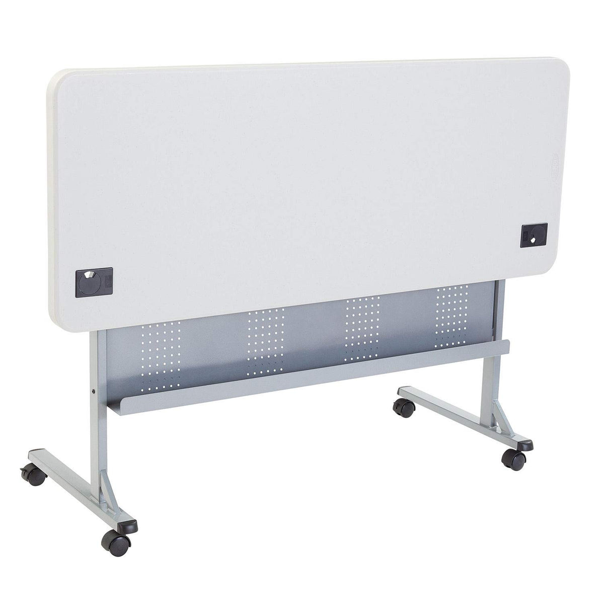 Blow Molded Folding Training Table by Global Industrial – 60" x 24", Plastic, Grey, Model INT-BPFT-2460