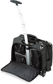 ACCO Brands Kensington Contour Rolling Laptop Case Nylon 17-1/2 x 9-1/2 x 13 Black KMW62348