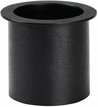 Dispense-Rite TTC-2BT 6-1/4" Diameter Drop-in Countertop, Trash and Waste Chute, Small, Black Polystyrene, 7-1/4" Dia. x 6-1/8" L