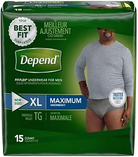 Depend Men Fitflex Max Extra Large Underwear