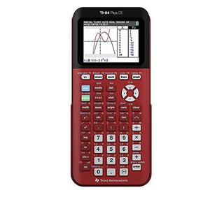 TI-84 Plus CE Color Graphing Calculator by Texas Instruments – Small, Plastic, Red, Model 84PLCE/TBL/1L1/AQ