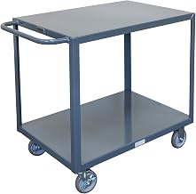 Global Industrial Steel Utility Cart w/2 Shelves, 1200 lb. Capacity, 30" L x 18" W x 35" H