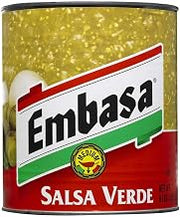 Embasa Verde Medium Salsa Can, 10 Can -- 6 Case