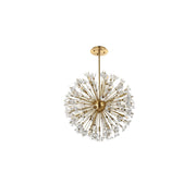 Vera 18 Light Pendant by Lighting Design – Metal, Clear, Model 2550D32SG