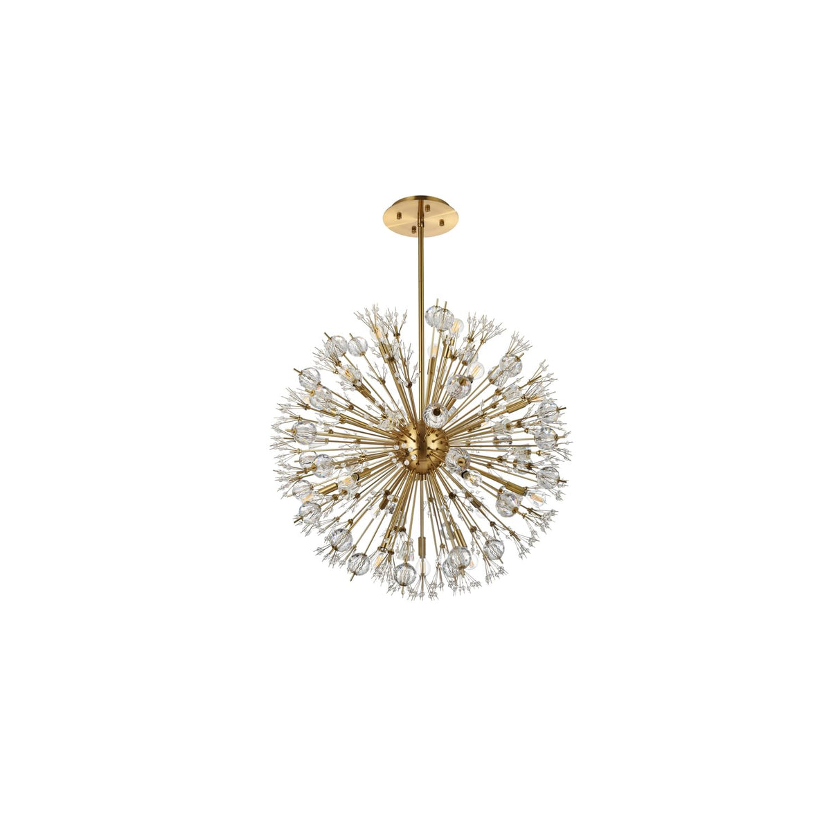 Vera 18 Light Pendant by Lighting Design – Metal, Clear, Model 2550D32SG