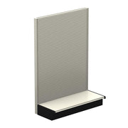 Base End Trim for 13" D Base Deck with Low Base Brackets by Lozier – 13" D, Alloy Steel, Charcoal, Model BET13LB.CHR