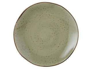 Artisan Geode Geode Olive Reactive Natural 11-5/8-Inch Plate by Tuxton – 11-5/8-Inch, canvas, Geode Olive