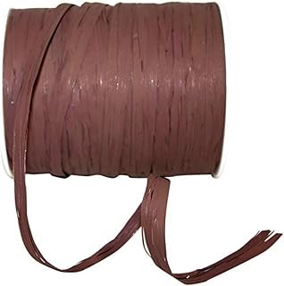 Reliant Ribbon Raffia Venice Rd Ribbon, 3/8 Inch X 100 Yards, Brown