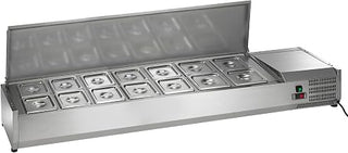 Arctic Air ACP63 63-Inch Countertop Refrigerated Sandwich/Salad Condiment Prep Table Station, Stainless Steel, 115v