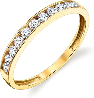 10k Solid Yellow Gold Channel Set Wedding Band Ring Size 6.5.