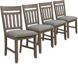 Starlight Canyon Home Solid Wood Dining Chairs Set of 4, Wooden Kitchen Chairs for Dining Room, 300 lb Capacity, Walnut