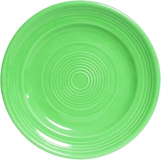 Tuxton China CTA-074 Plate, 7-1/2" Diameter, Round, Wide Rim, Microwave and Dishwasher Safe, Oven Proof, Fully Vitrified, Ceramic, Concentrix, Cilantro, Pack of 24