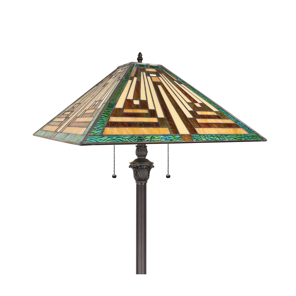 CH3T118GM18-FL2 Floor Lamp by Chloe Lighting – exact color of each glass piece may vary due to each piece being hand crafted
