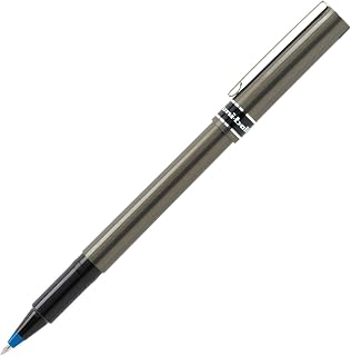Uni-Ball Deluxe Stick Roller Ball Pen, Blue Ink, Micro Fine, 0.50 mm -:- Sold as 2 Packs of - 1 - / - Total of 2 Each