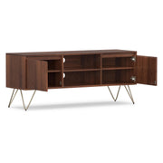 SIMPLIHOME Umber Brown / 60 inch / Rectangle Television Stands & Entertainment Centers