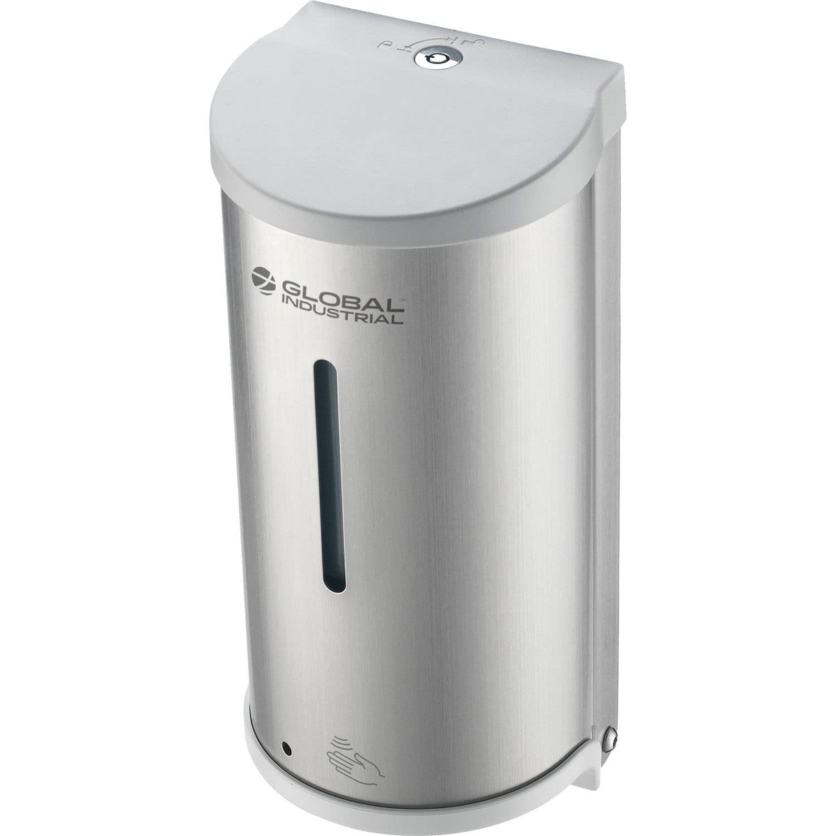 Automatic Liquid Hand Sanitizer/Soap Dispenser by Global Industrial – Stainless Steel, Silver, Model HK-MSD11