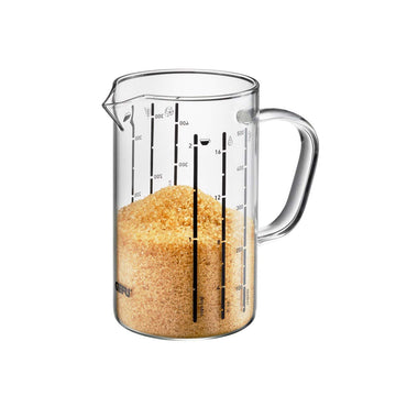 Meti Measuring Jug 500 ml by GEFU – 500ml., 500 milliliters, Glass, Transparent, Model 14451
