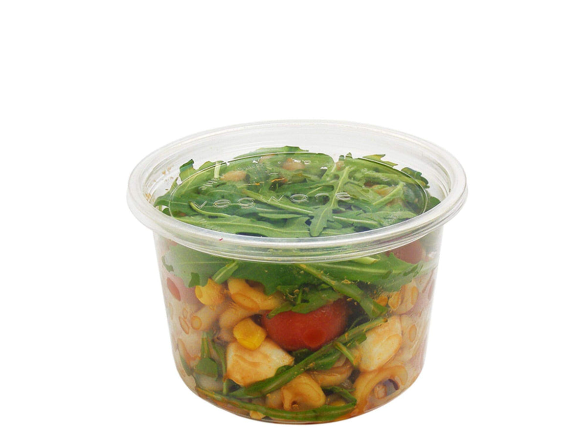 16 oz Clear Plastic Round Deli Container. (Box of 500) by Vegware – 16 ounces, Transparent, Model CF-DC-16
