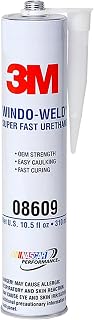 3M Window-Weld Urethane Windshield Adhesive, 08609, 10.5 fl oz Cartridge, Black