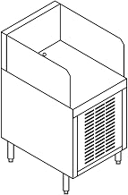 Krowne Metal KR18-PC18 Royal 1800 Series POS Cabinet 18"W x 24"D Work Center
