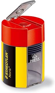 STAEDTLER Single and Double Hole Cylinder Handheld Pencil Sharpener SHARPENER,PENCIL 2HOLE,BE (Pack of20)