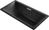 Kohler K-1835-XHGH-7 Underscore Rectangle Bathtub, Black Black