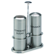 Condiment Shaker by Service Ideas – 6.0 ounces, Stainless Steel, Model STCMESHPSUGR