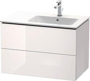 Duravit L-Cube Two Drawer Wall-Mount Vanity Unit White