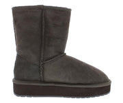 Stinger Lo Flatform W11162-CHOC (8 B(M) US Women) by EMU – 8, synthetic, Brown, Model W11162CHOC