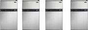 Danby DCR031B1BSLDD 3.1 cu. ft. 2 Door Compact Refrigerator, Steel (Pack of 4)