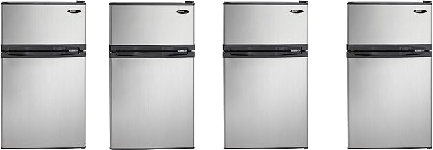 Danby DCR031B1BSLDD 3.1 cu. ft. 2 Door Compact Refrigerator, Steel (Pack of 4)