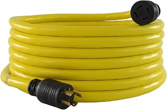 Conntek 20591 Extra-Heavy Duty L14-20 Generator Cord, 25 - Feet, Yellow
