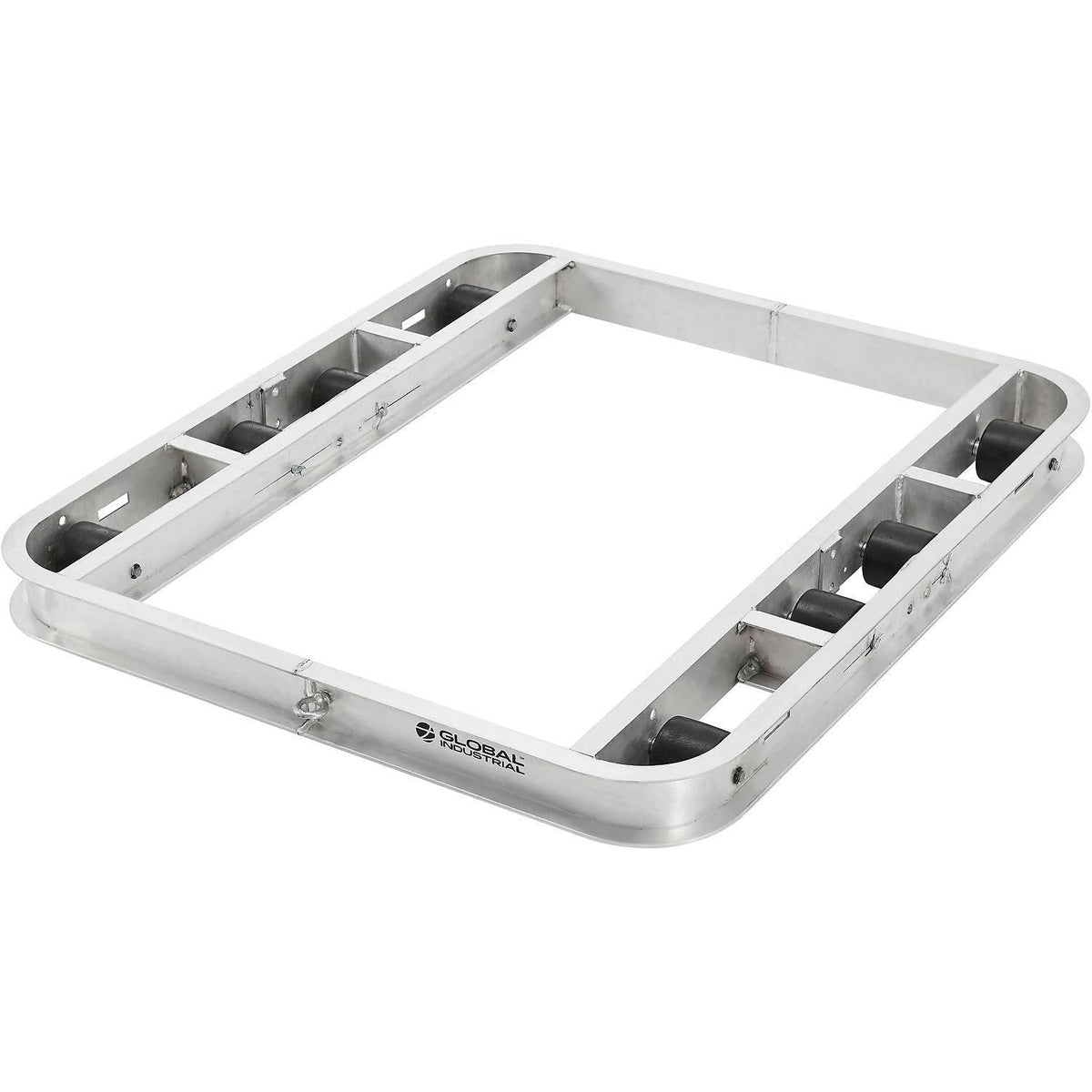 Aluminum Pallet Dolly with Tilt Rollers by Global Industrial – Aluminum, Silver, Model 800501